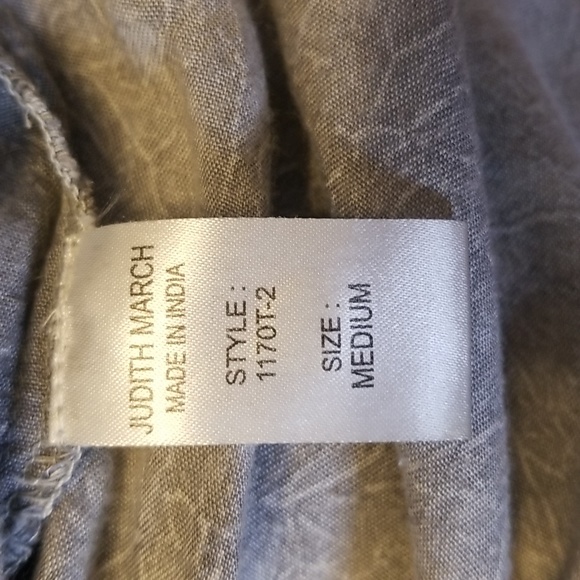 Judith March Bell Sleeve Embroidered Tunic Grey Top - Picture 11 of 12